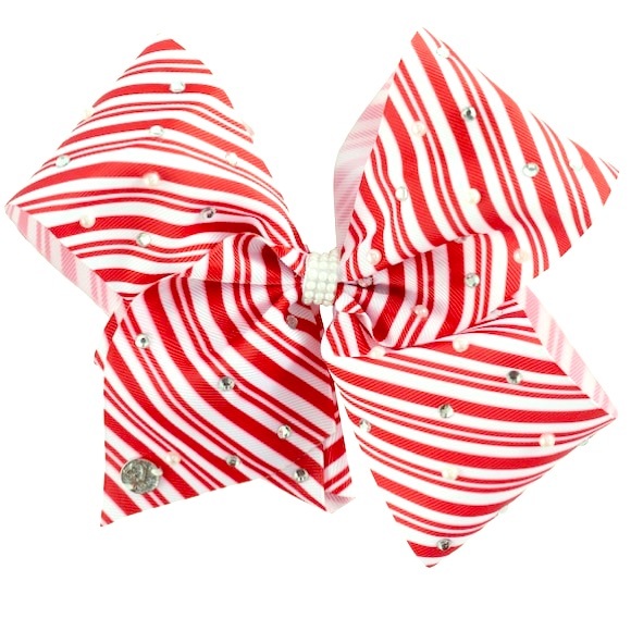 JoJo Siwa Accessories Jojo Siwa Candy Cane Embellished Hair Bow