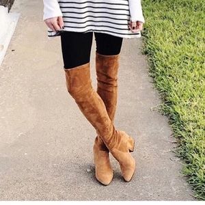 Over The Knee Suede Leather Boots