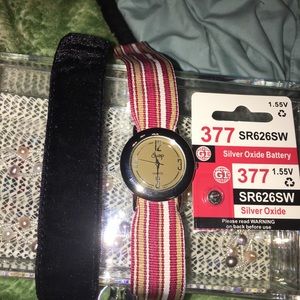 Watch W/2 bands Christmas & velvet OSFA NWT