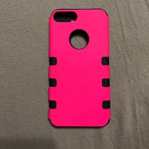 iPhone 7Plus hot pink phone case