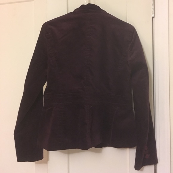 Purple velvet Talbots blazer - Picture 2 of 2