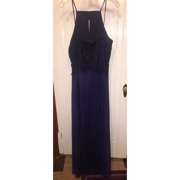 Navy Prom Dress - Picture 3 of 4