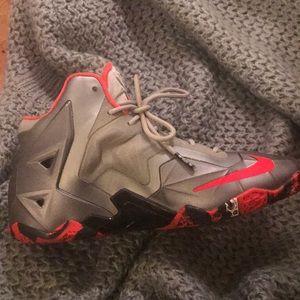 Nike Lebrons Pink and Gray