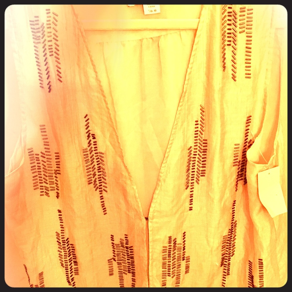 Coldwater Creek Beaded Detail Vest with tags.