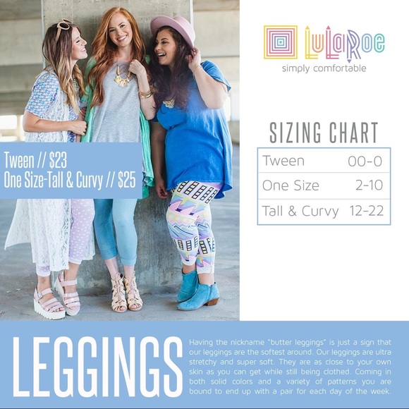 💒 LuLaRoe Leggings BNWT OS 💒 - Picture 2 of 2
