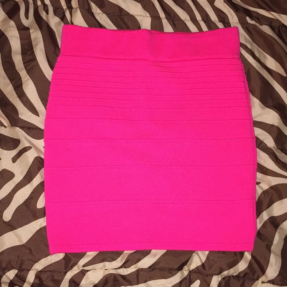 Hot Pink Mini Skirt