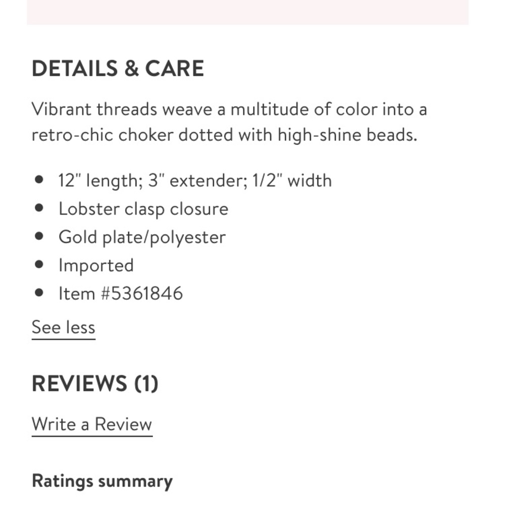 rebecca minkoff // colorful woven choker - Picture 6 of 6