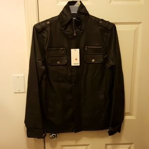 Faux leather jacket