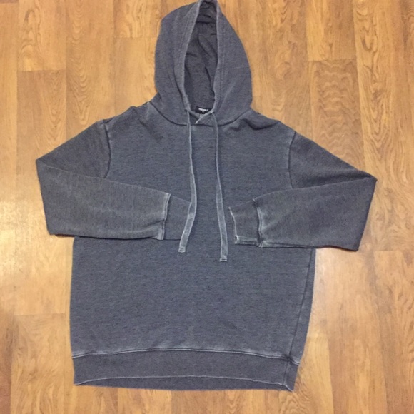 washed grey hoodie