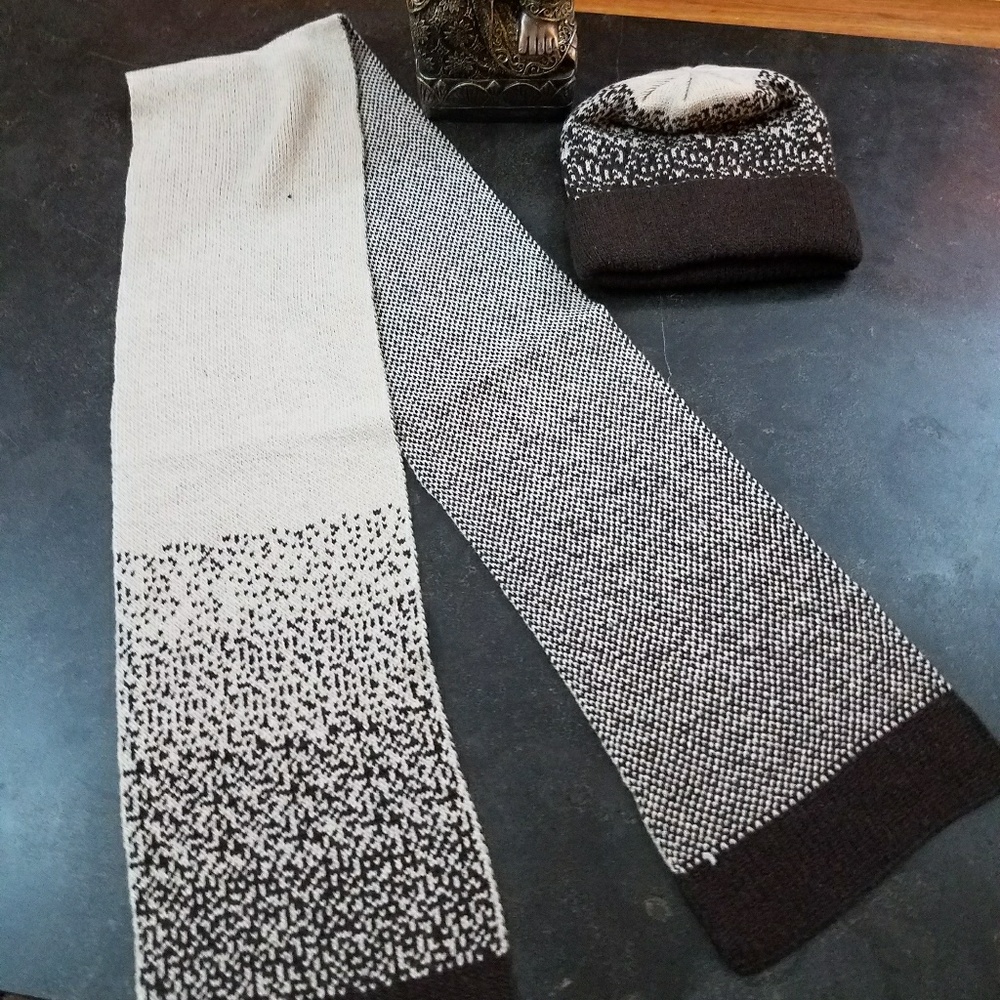 Winter hat and scarf set unisex