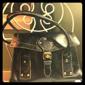Maxx New York black leather purse