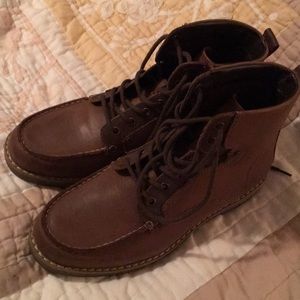 Mens GBX brown leather boots. Un-worn with box