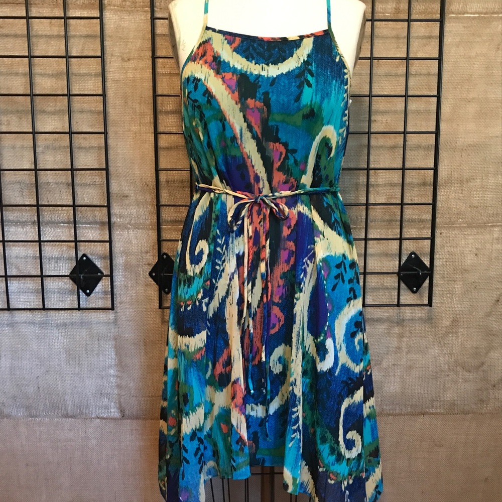 Bisou Bisou Multicolored Spaghetti Strap Dress