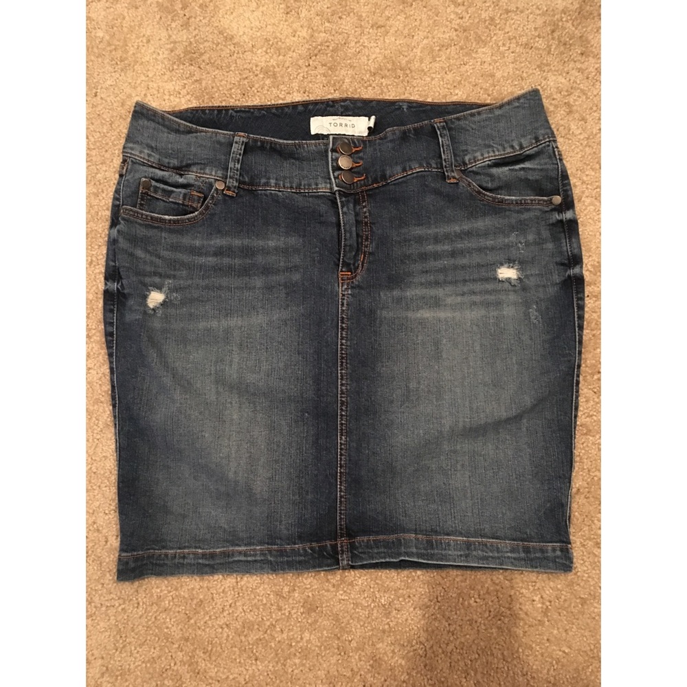 Torrid Denim Mini Skirt