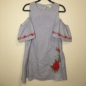 Francesca's Cold Shoulder Dress Small