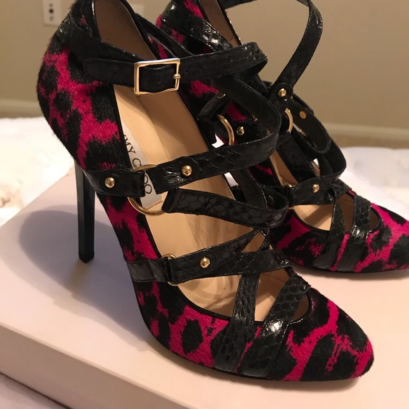 Jimmy Choo Shoes - Jimmy Choo pink Leopard pumps