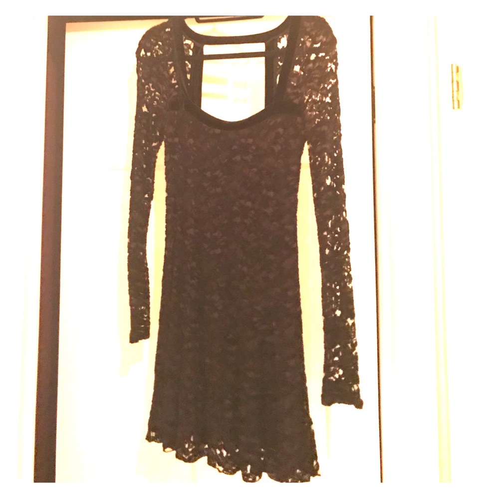Free people, lace mini dress