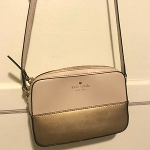 kate spade crossbody bag - light pink and gold