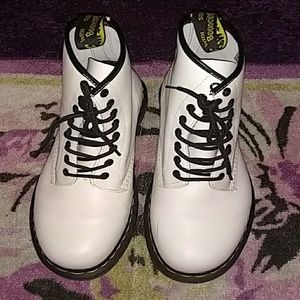 White Matte Airwick Dr. Martens