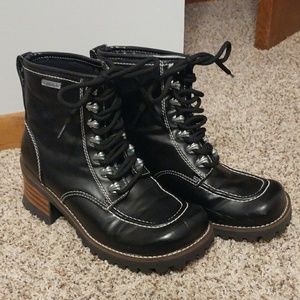 Union Bay black platform combat boots size 8.5