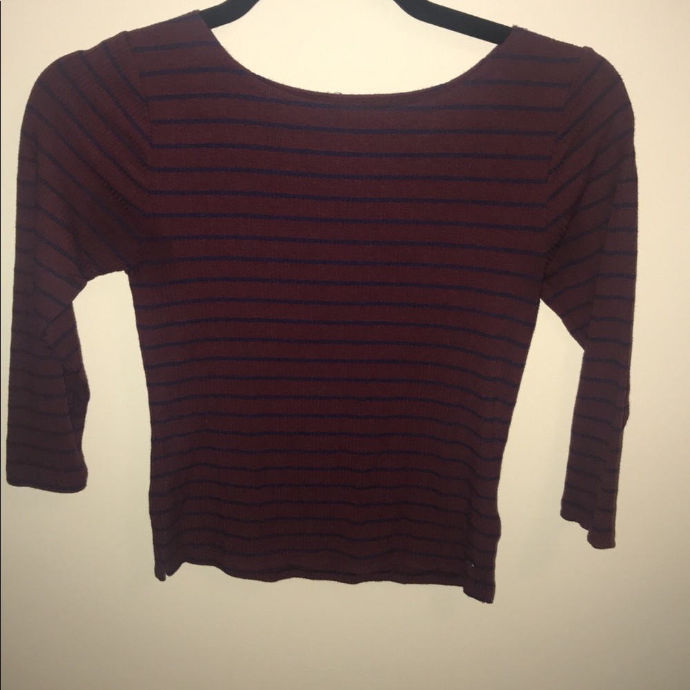 Tight long sleeve crop top