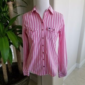 Abercrombie & Fitch Pink Stripped buttondown