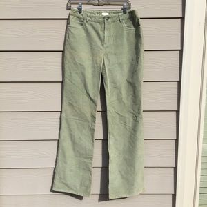 J. Jill Green Corduroy Straight Pants Size 8
