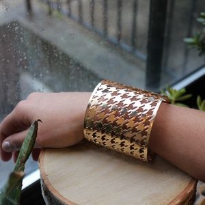 🍭Where To Houndstooth Gold Bracelet🍭