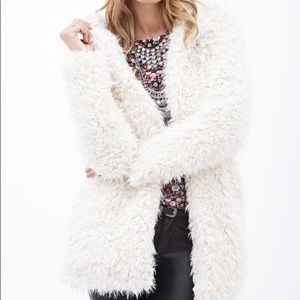 Fuzzy Shearling Coat