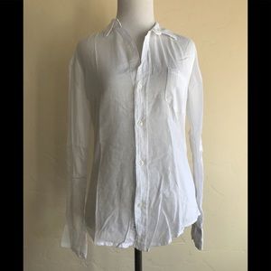 Frank & Eileen Barry white shirt women’s size XS