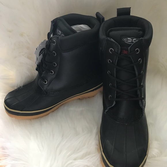 Waterproof Black Genuine Leather Snow/ Rain Men\'s Boots New main image 6