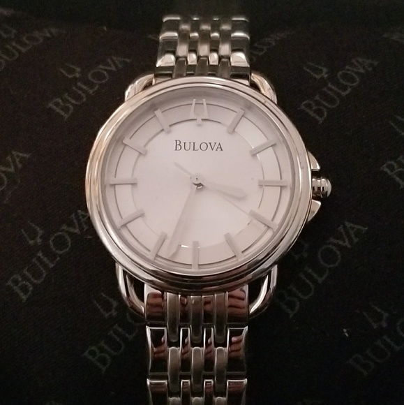 Bulova dressed round bezel watch main image 2