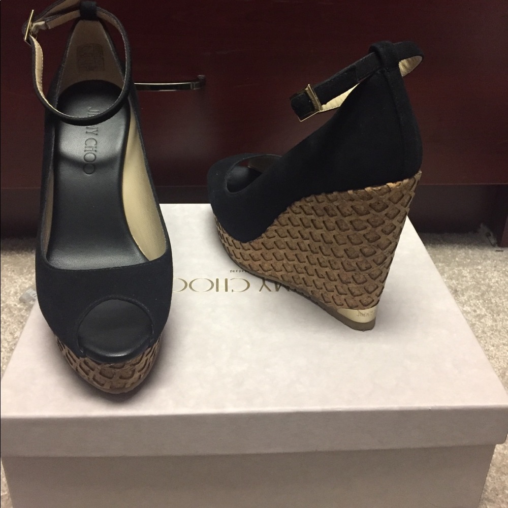 Authentic Jimmy Choo suede sandals