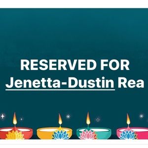Reserved for Jenetta Rea