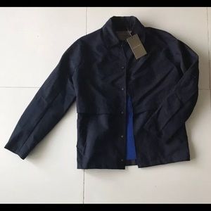Zara Man blue bomber style jacket