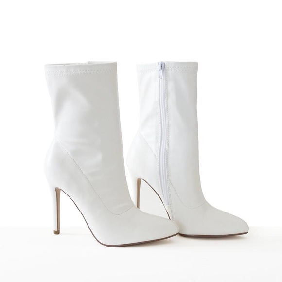 dean-white stretch ankle boots - Picture 3 of 7
