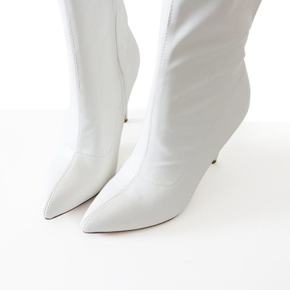 dean-white stretch ankle boots - Picture 6 of 7