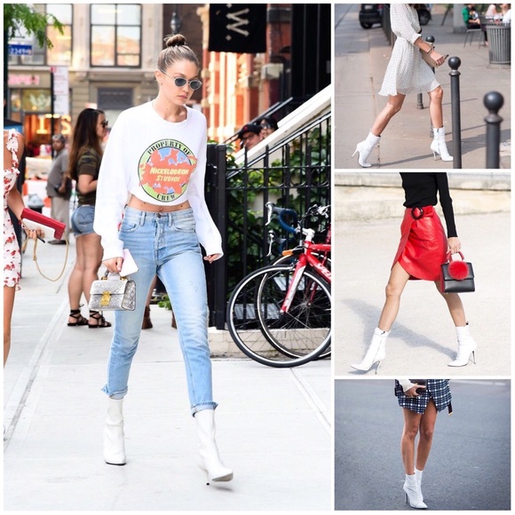 dean-white stretch ankle boots - Picture 7 of 7