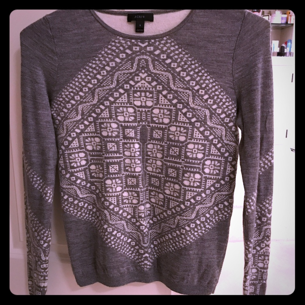 SALE J. Crew patterned sweater