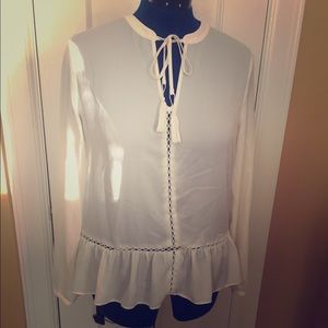 Gorgeous cream peasant blouse