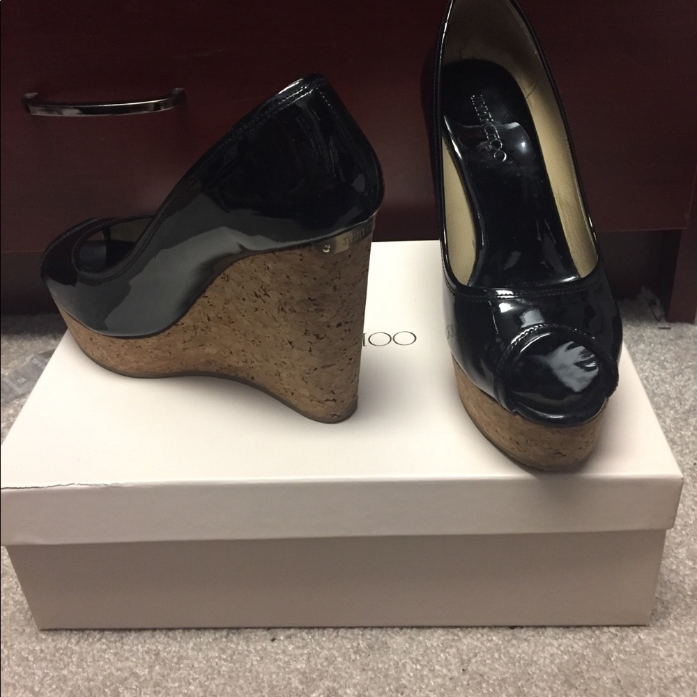 Authentic Jimmy Choo patent sandals