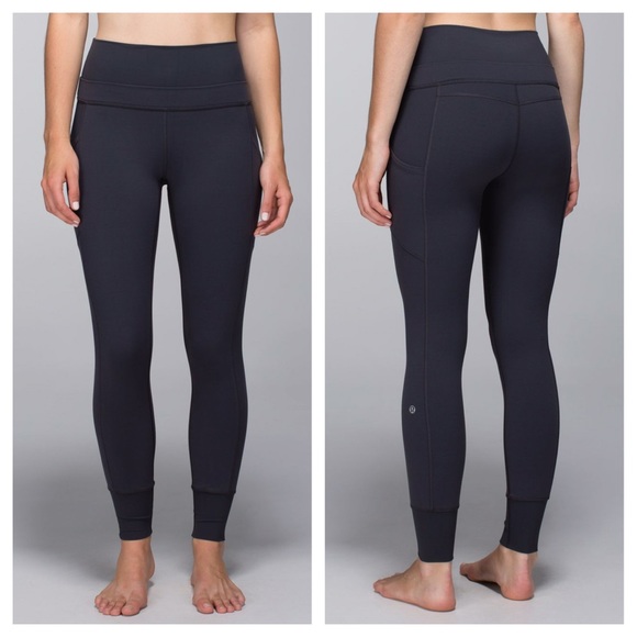 lululemon athletica Pants - Lululemon En Route Crop 4 Deep Coal