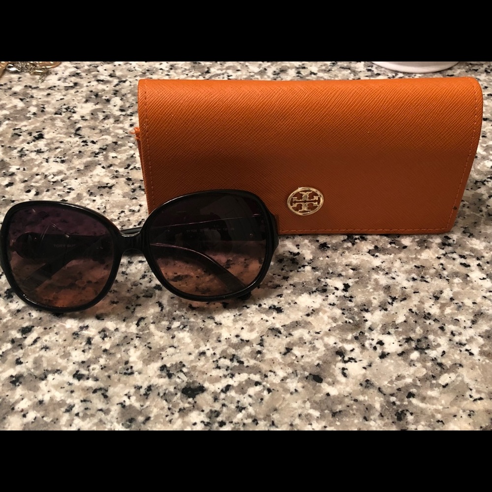 Tory Burch black oversized sunglasses