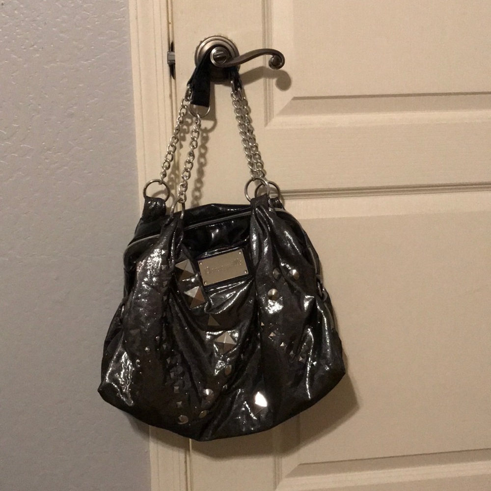Metallic gray Betseyville Purse