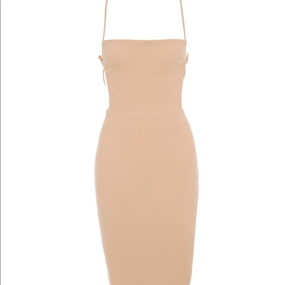 ‘Carenza’ Nude Bib dress - Picture 4 of 5