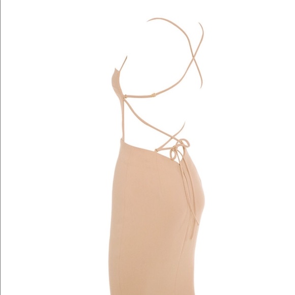‘Carenza’ Nude Bib dress - Picture 5 of 5