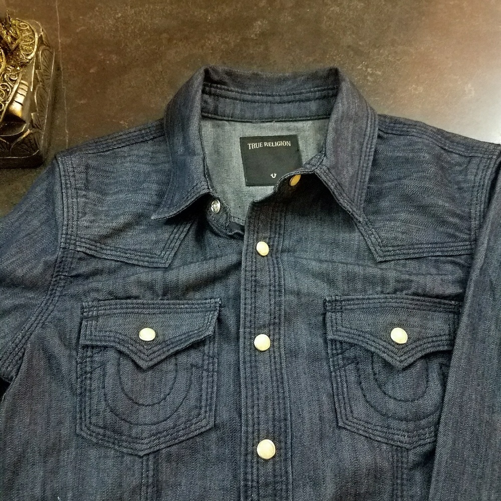 True religion demin shirt