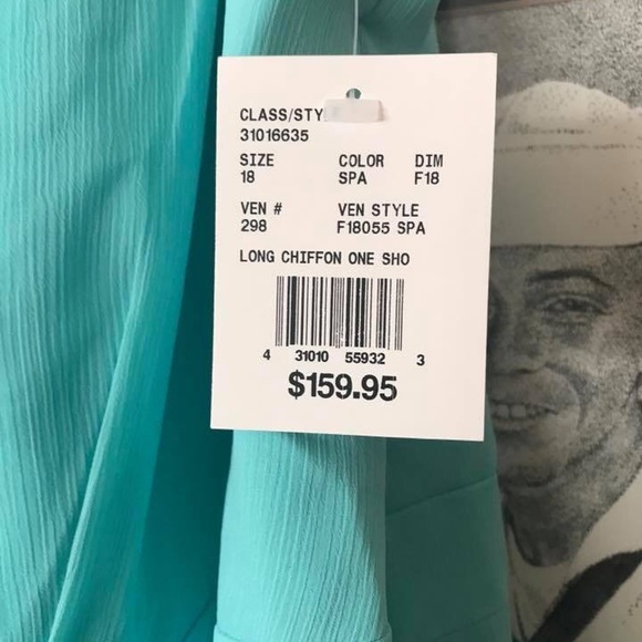 Tiffany Blue prom/bridesmaids dress - Picture 3 of 4