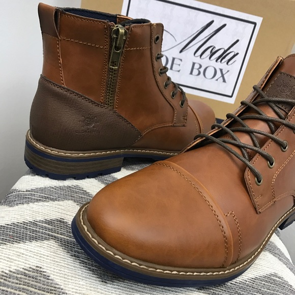 Mens TIMB Side Zip Up Fashion Boots - Picture 5 of 5