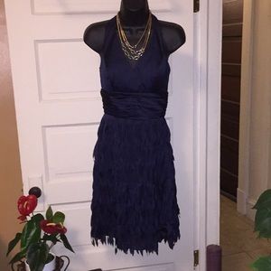 Very sexy halter style black flirty dress